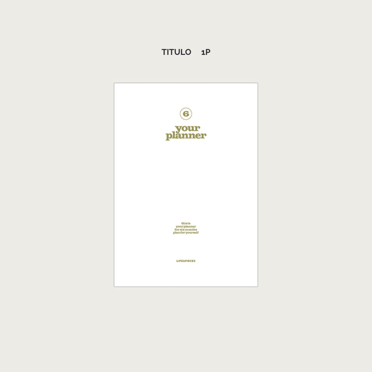 Agenda Life & Pieces Your Planner V.3