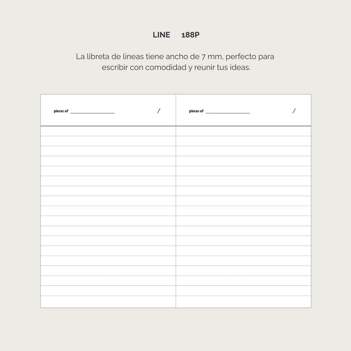 Libreta Life & Pieces V.3, chico