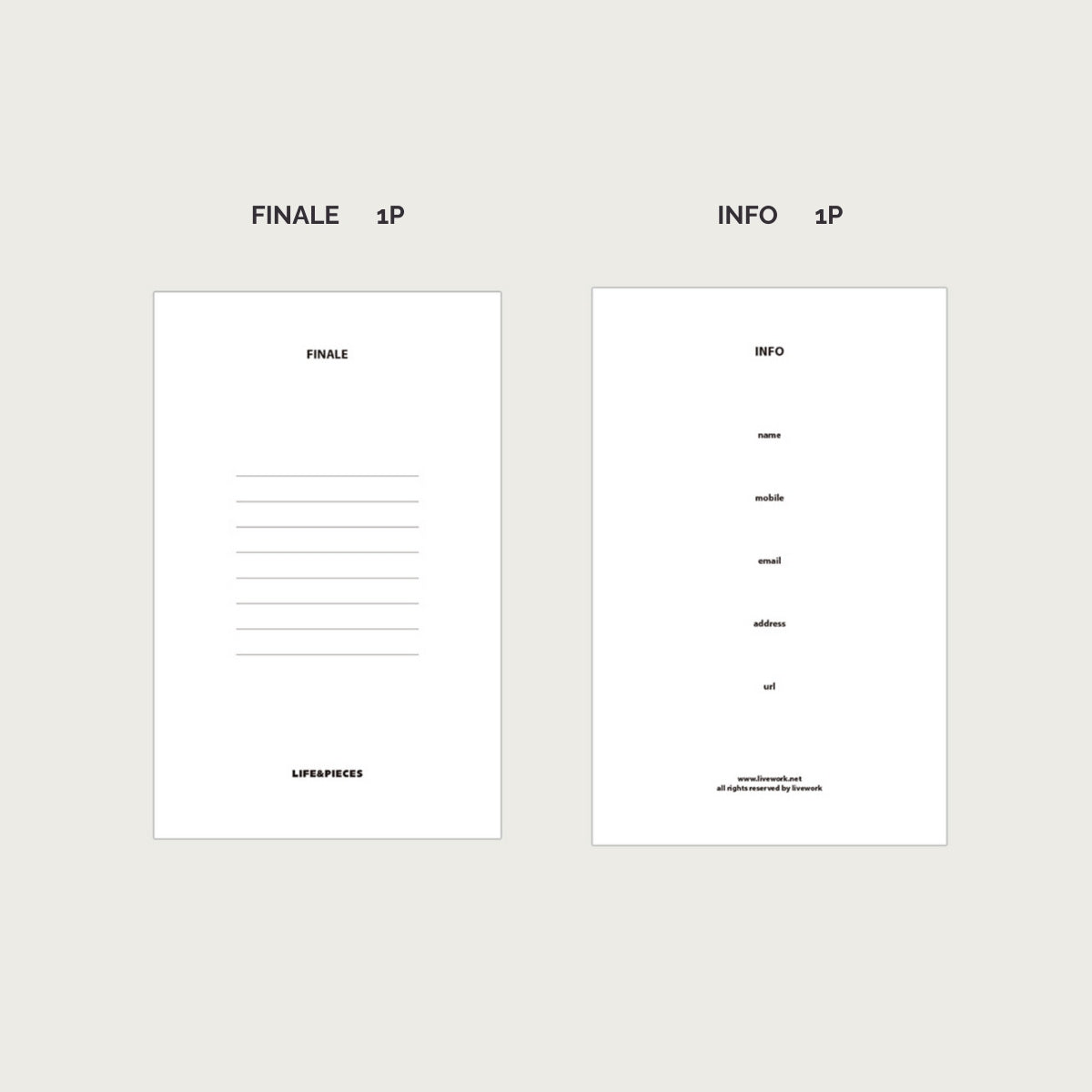 Libreta Life & Pieces V.3, chico