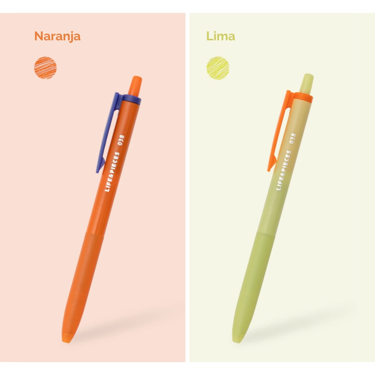 Pluma gel transparente Life & Pieces, 0.38 mm