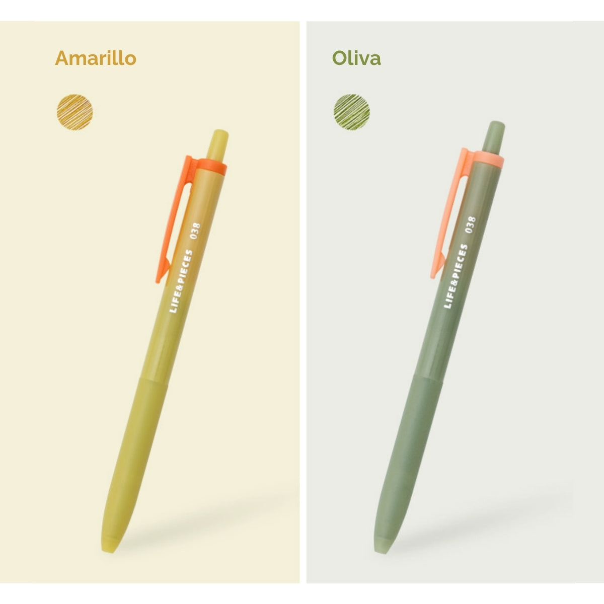 Pluma gel transparente Life & Pieces, 0.38 mm