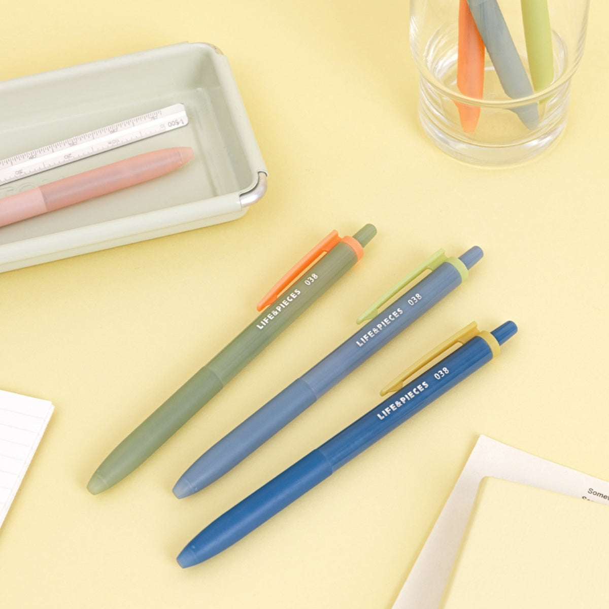Pluma gel transparente Life & Pieces, 0.38 mm