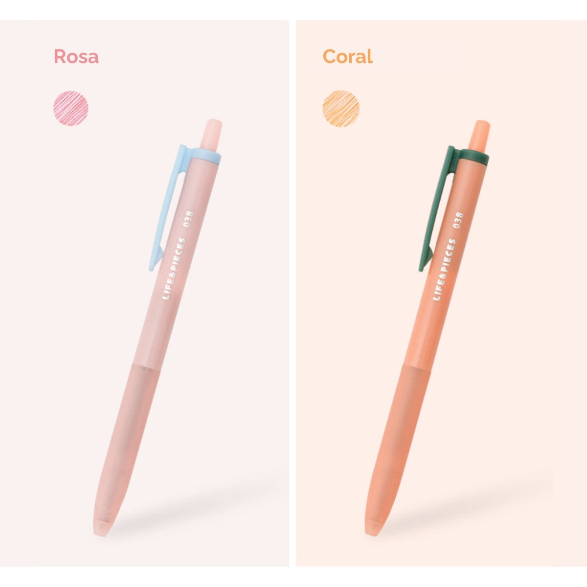 Pluma gel transparente Life & Pieces, 0.38 mm