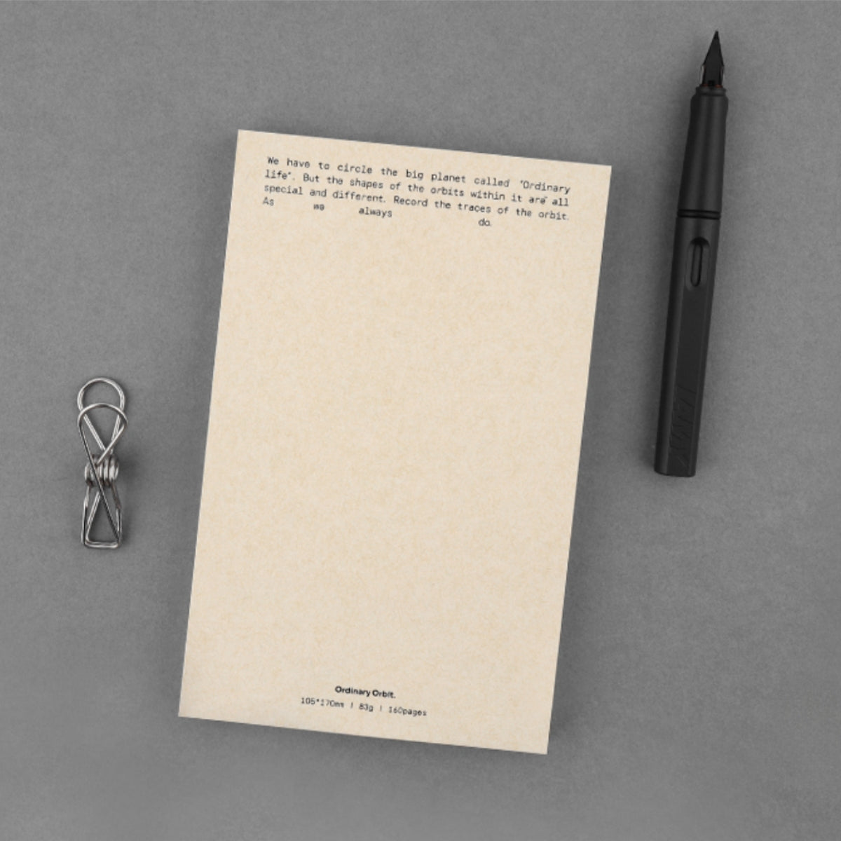 Libreta Ordinary Orbit para Plumas Fuente