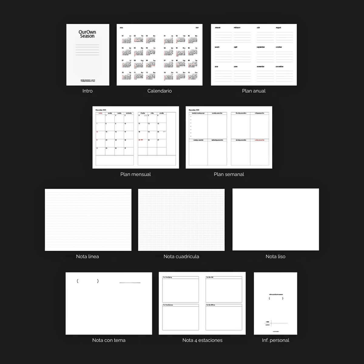 Agenda semanal Our Own Season