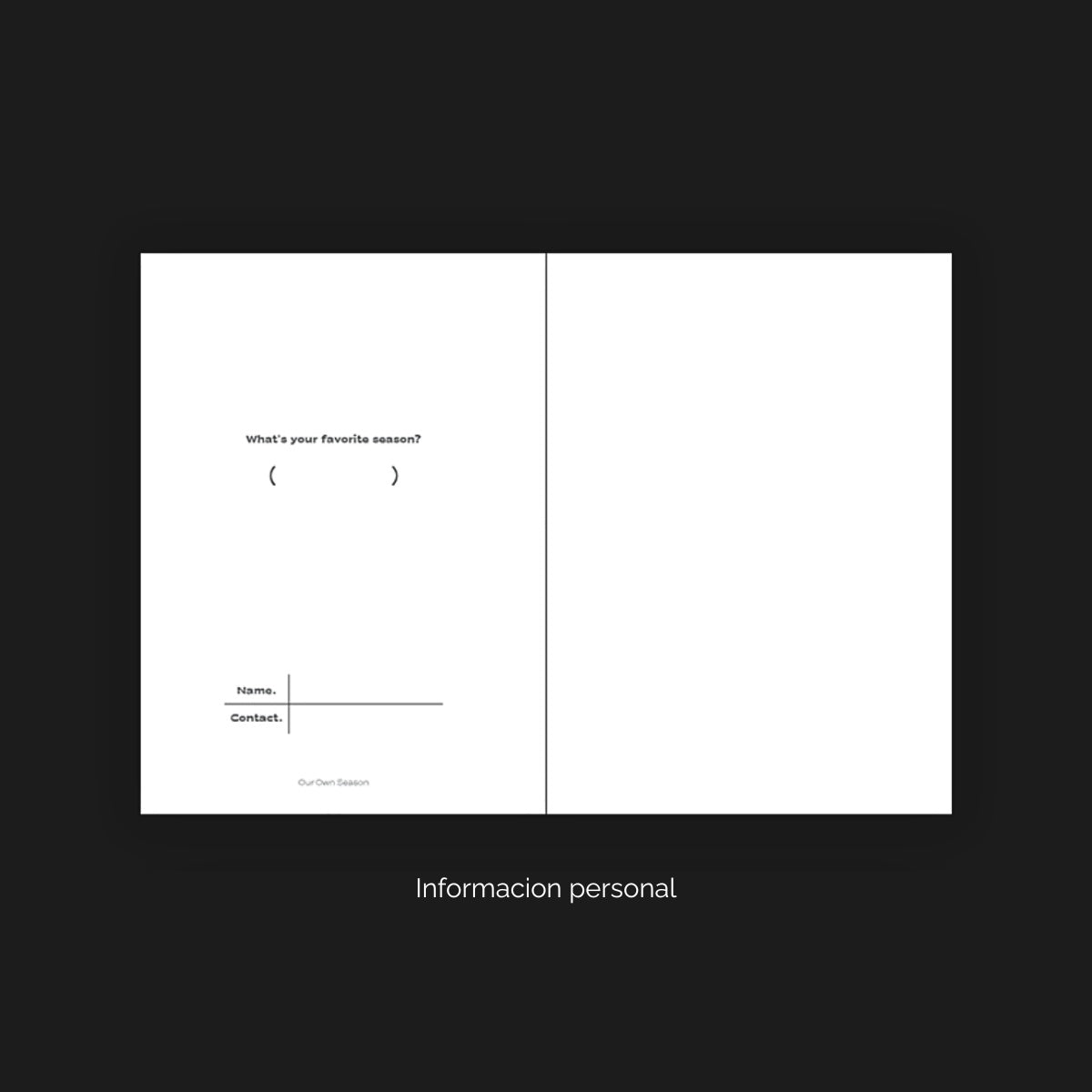 Agenda semanal Our Own Season