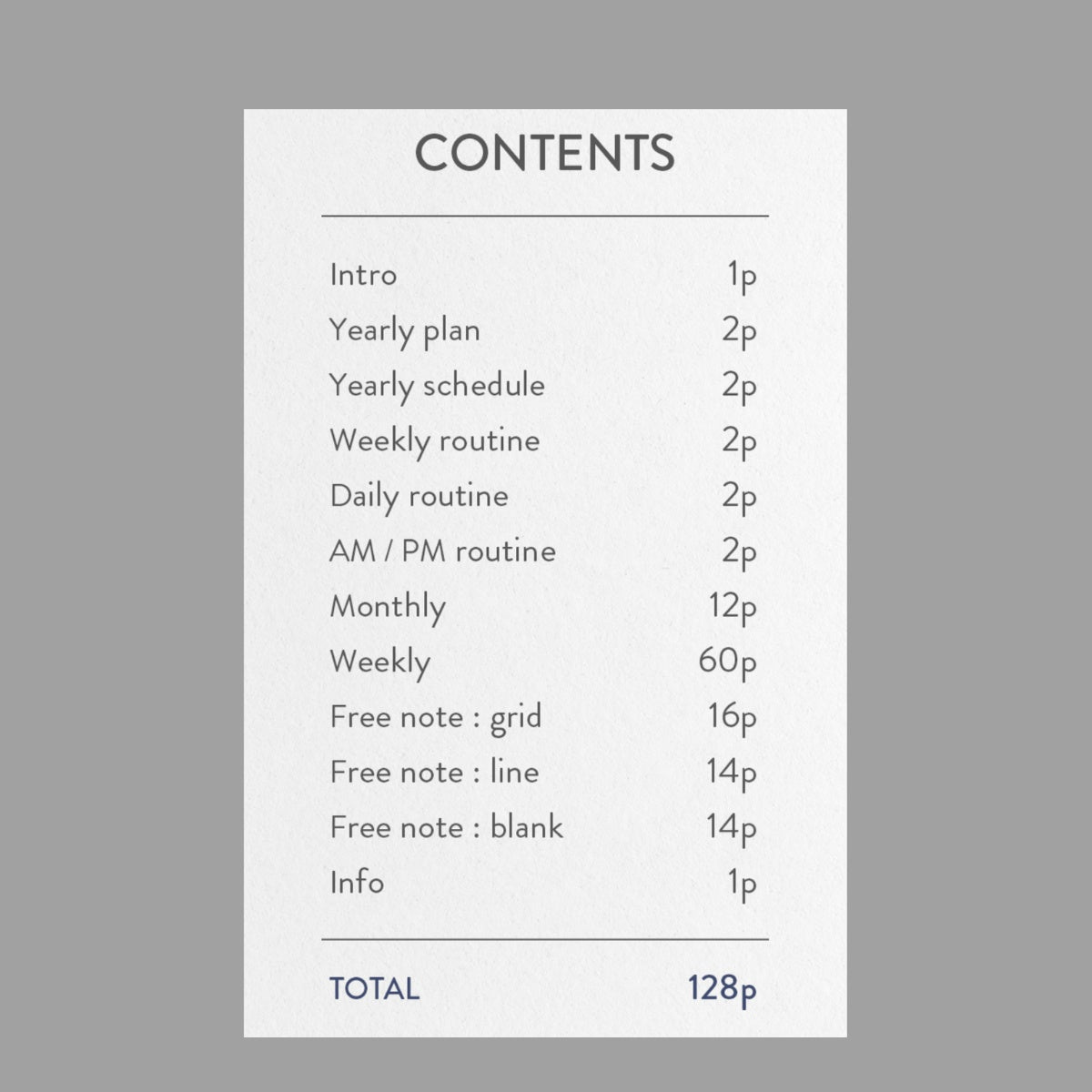 Agenda semanal Life Routine