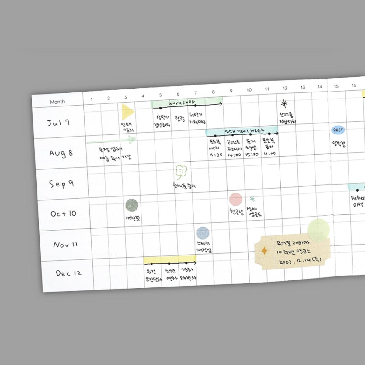 Agenda semanal Life Routine