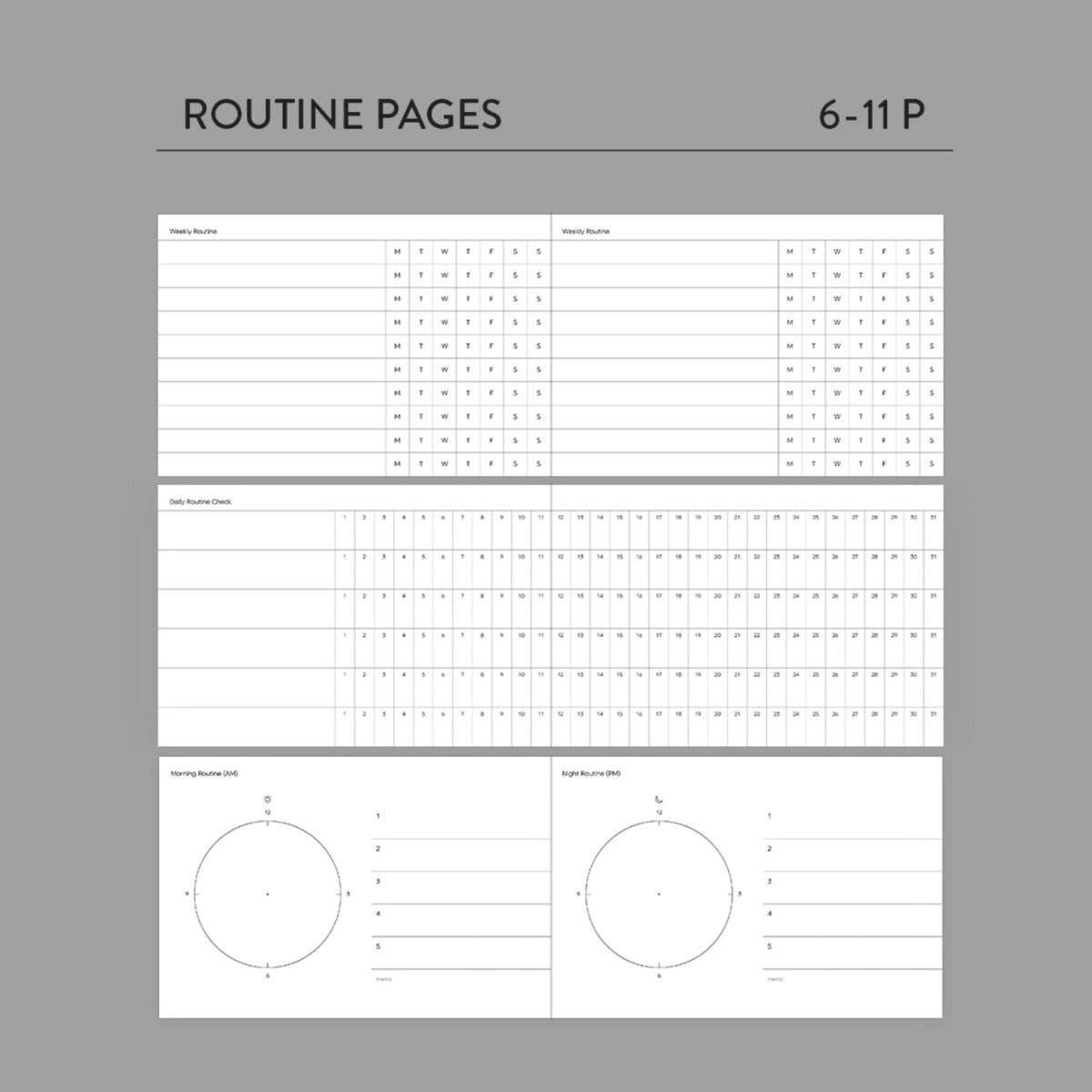 Agenda semanal Life Routine