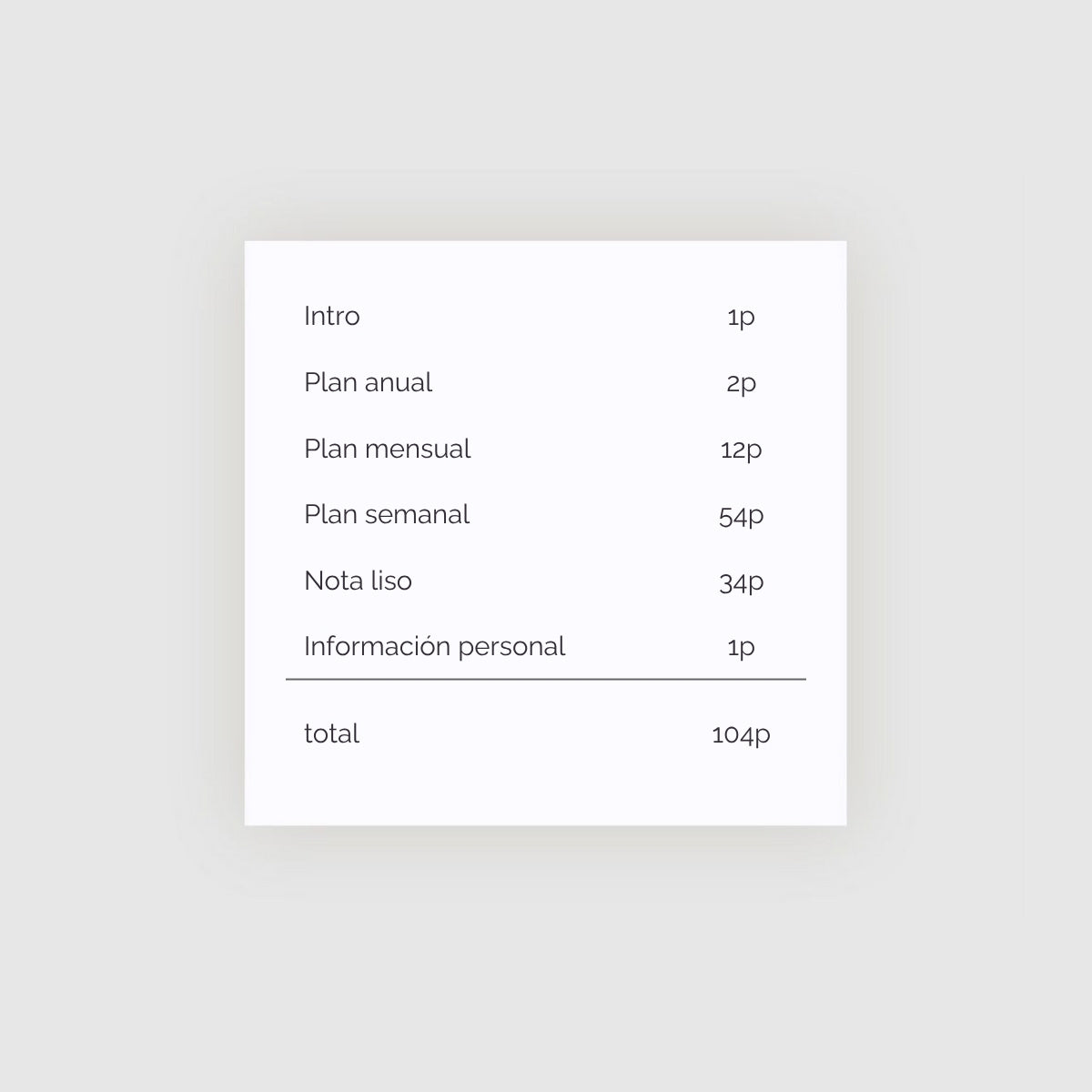 Agenda semanal Documoment