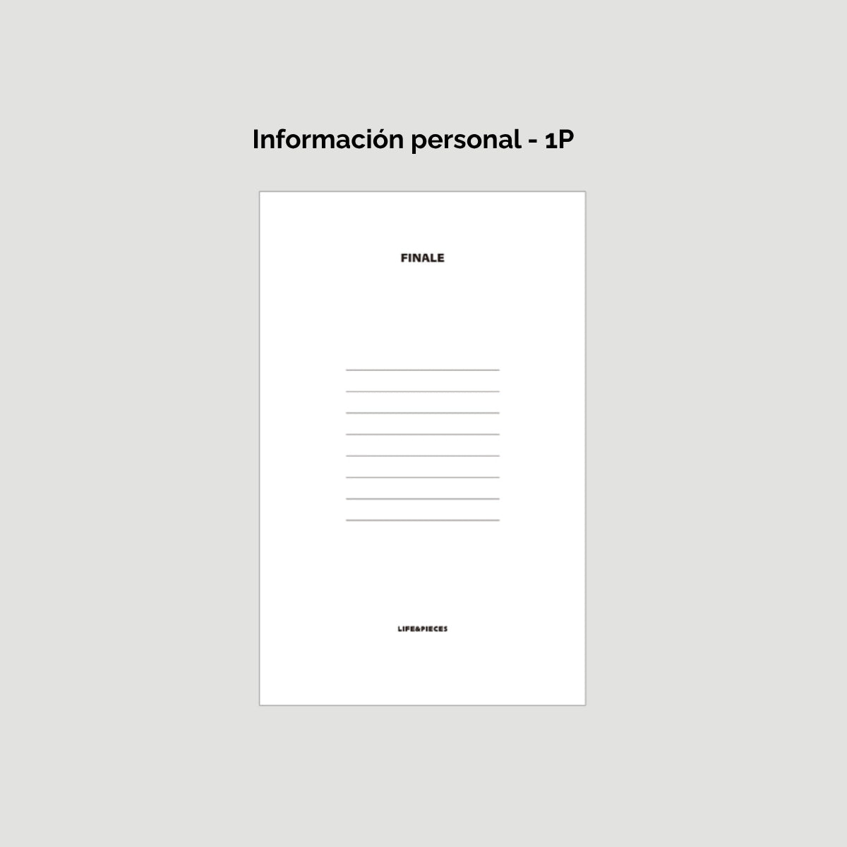 2027 Diario Life & Pieces