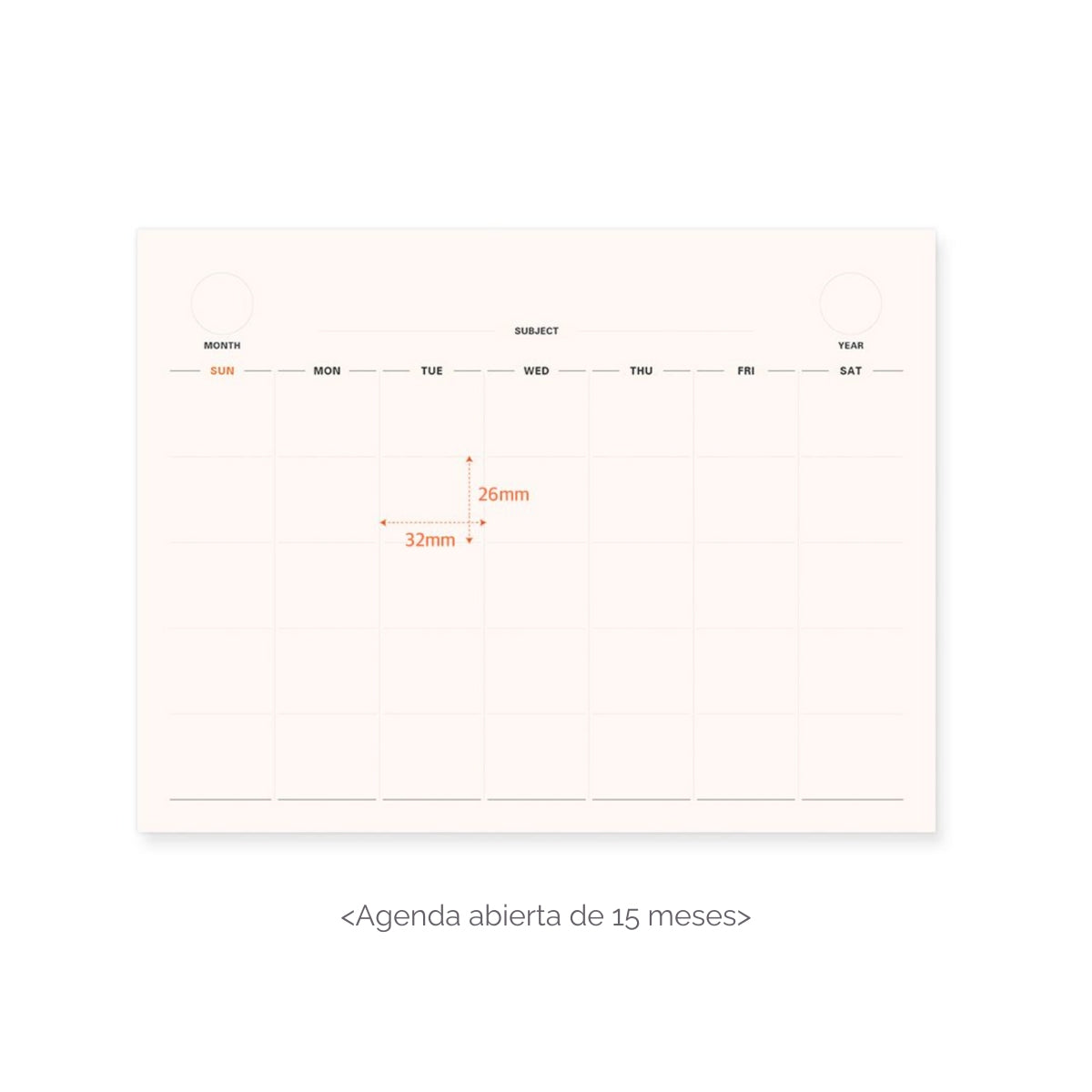 Calendario 2026 Prism (15 meses)