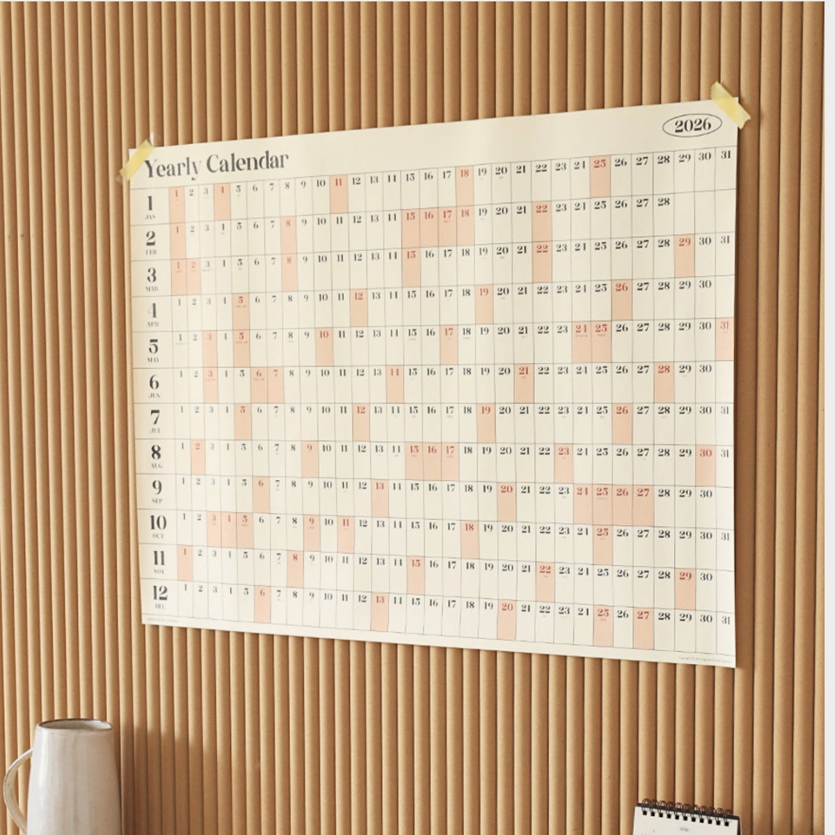 Calendario 2026 Remind Yearly