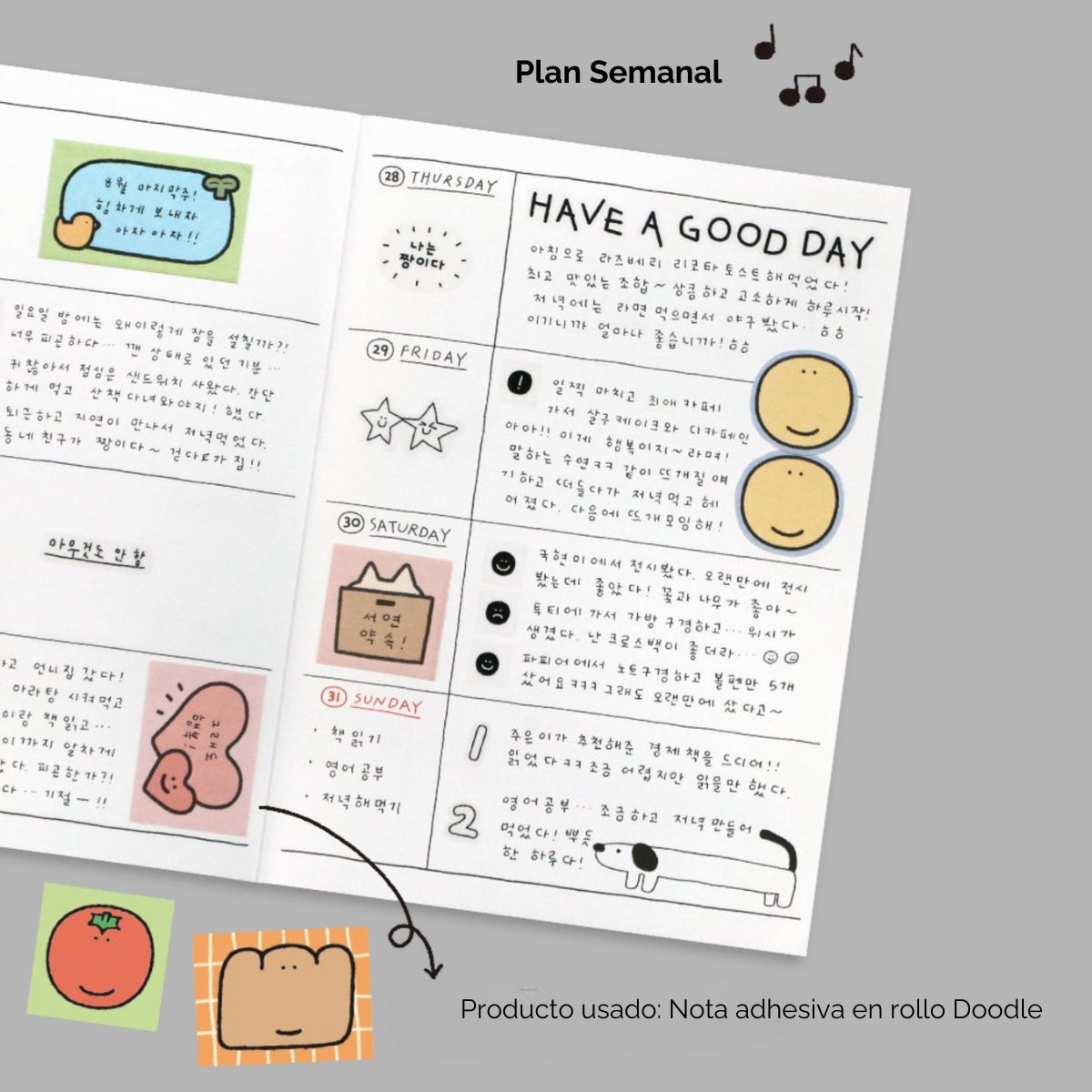 Agenda semanal Doodle