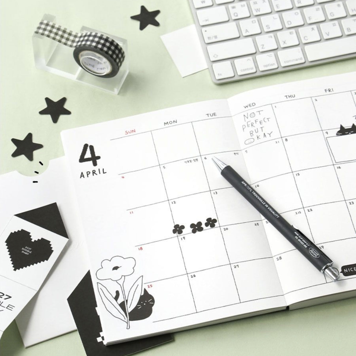2027 Agenda semanal Doodle