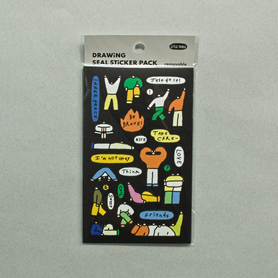 Sticker bundle estilo garabato Little Things