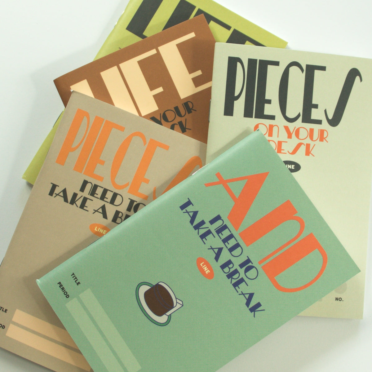 Set de 3 mini libretas Life & Pieces, Linea