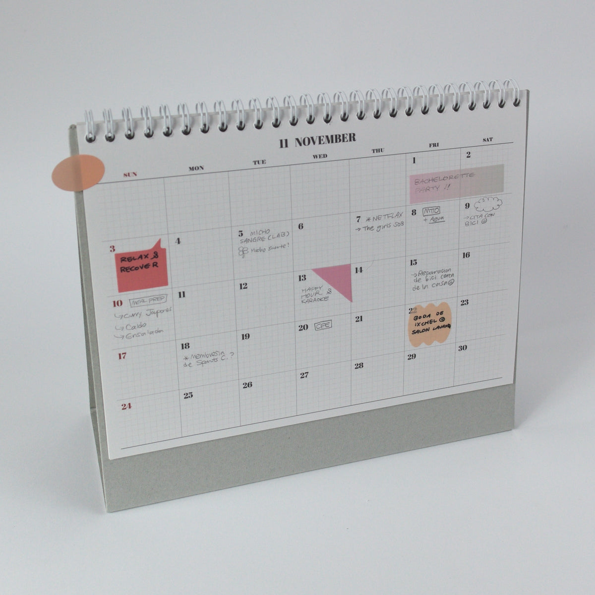 Calendario 2025 On The Desk (18 meses)