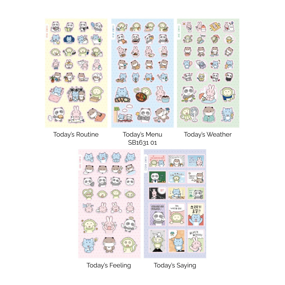 Sticker bundle Today's Diary
