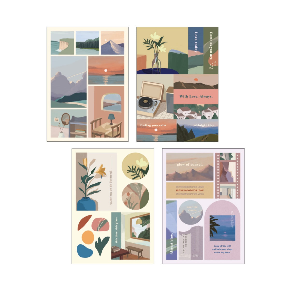 Sticker bundle Afterglow Nature