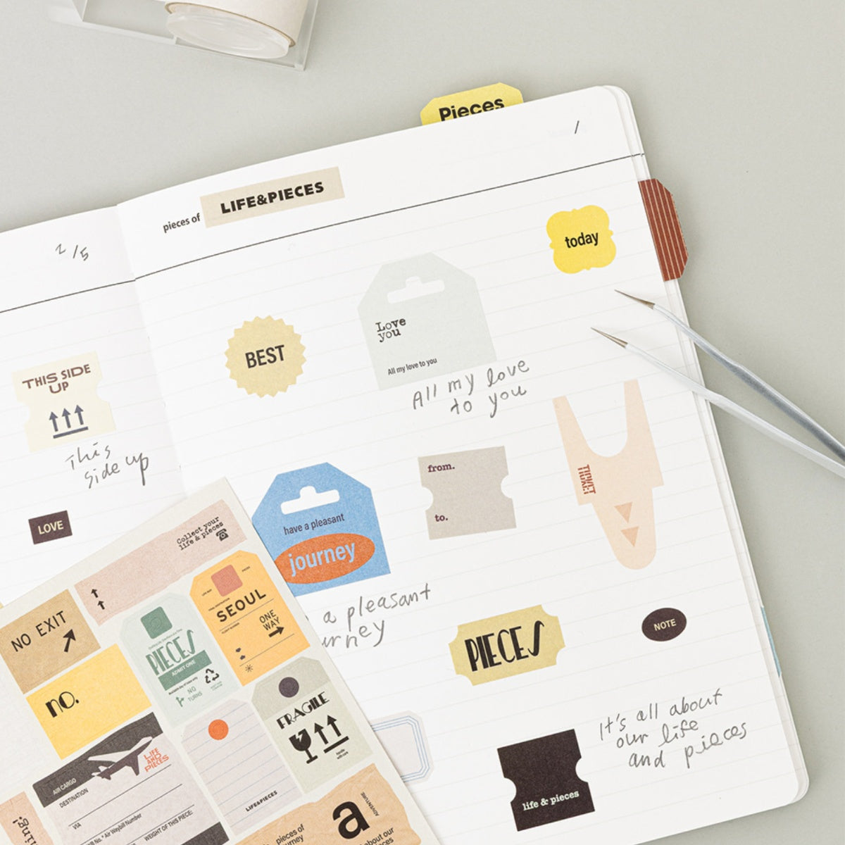 Sticker bundle vintage Life & Pieces