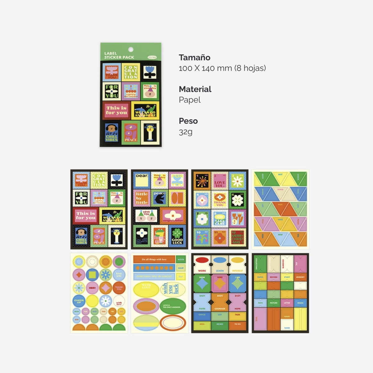 Sticker bundle de etiqueta Little Things