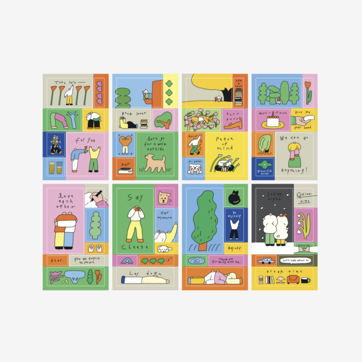Sticker bundle cuadrado Little Things
