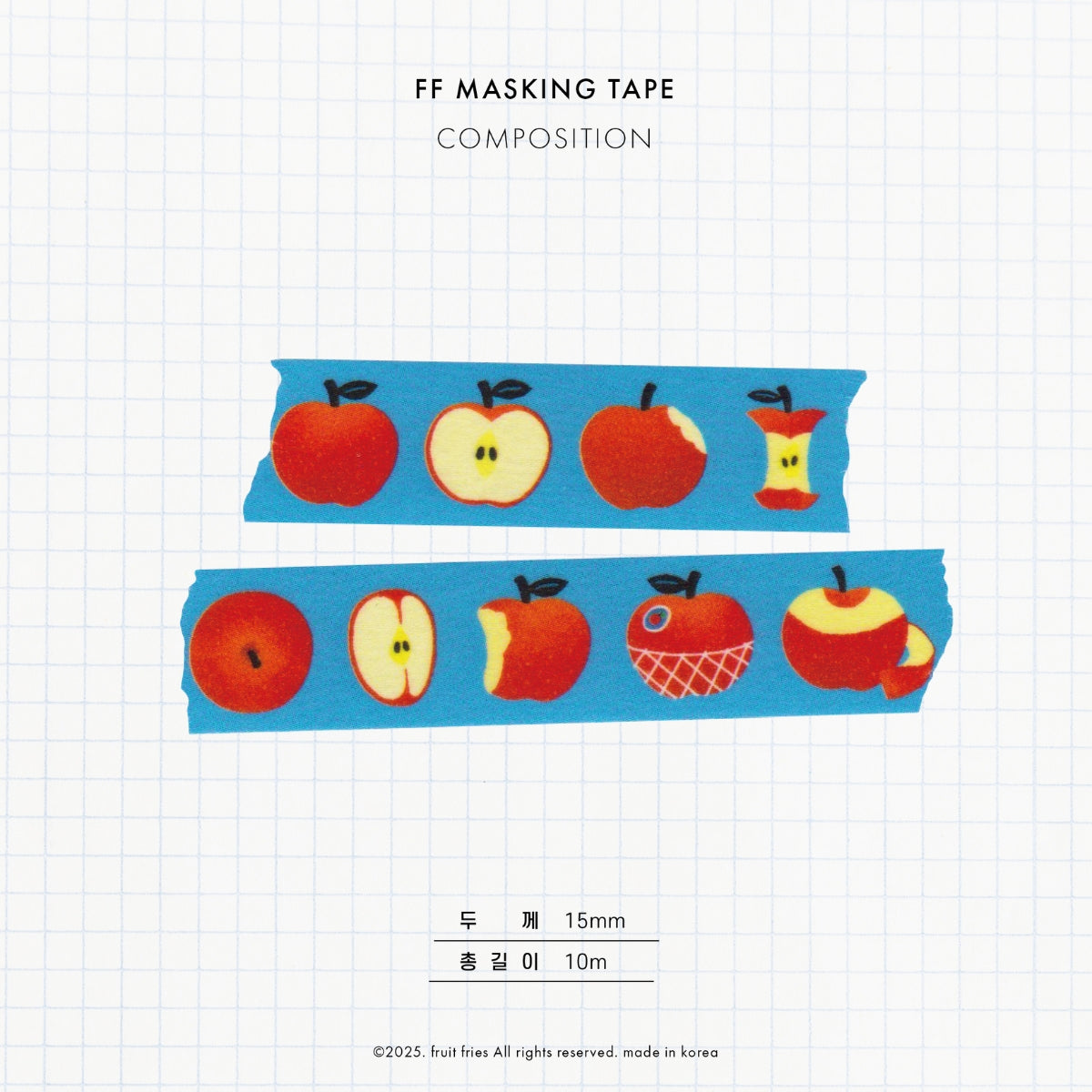 Washi tape Shape of the Apple