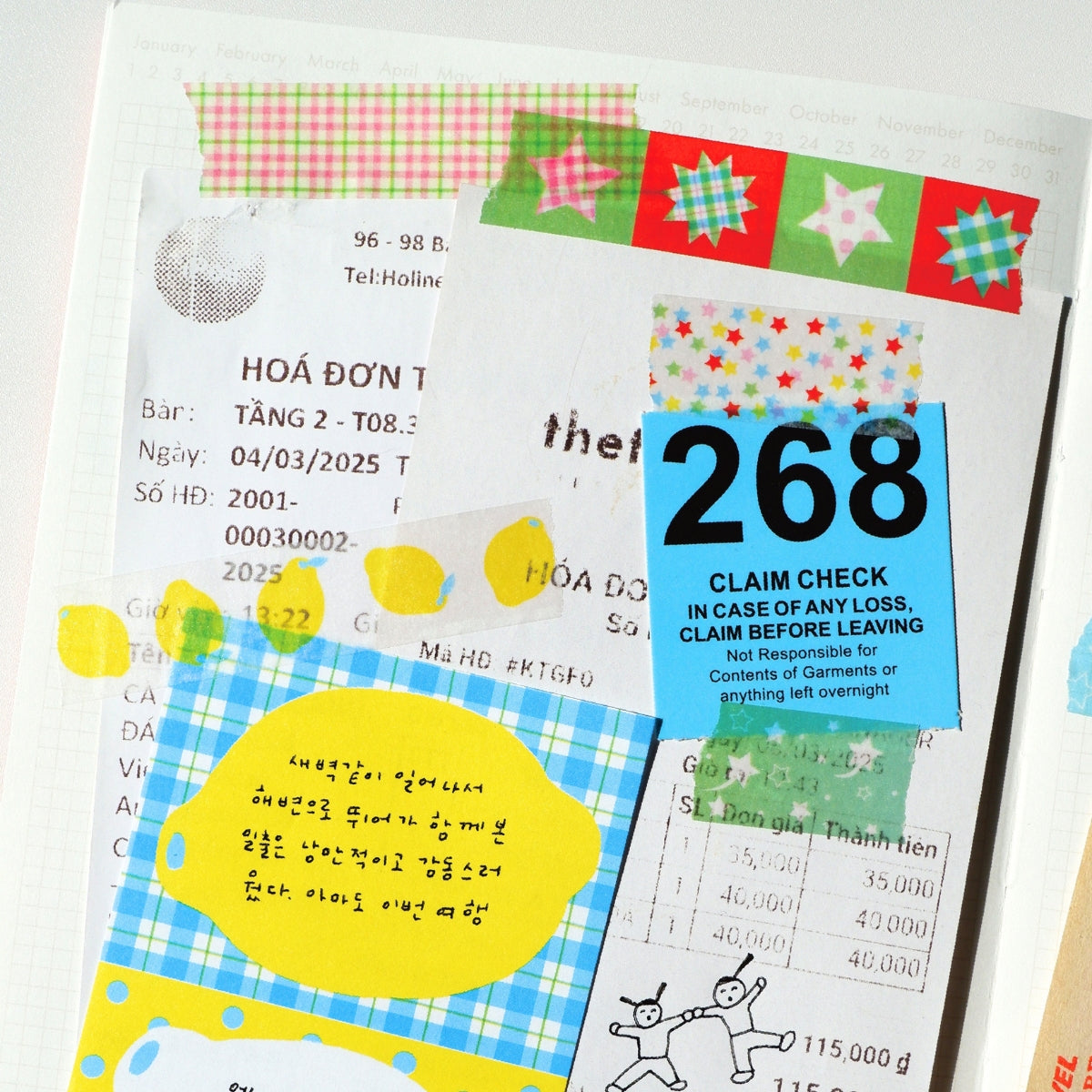 Washi tape Starlight Patterns