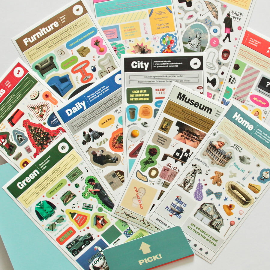 Sticker bundle Storage Magazine