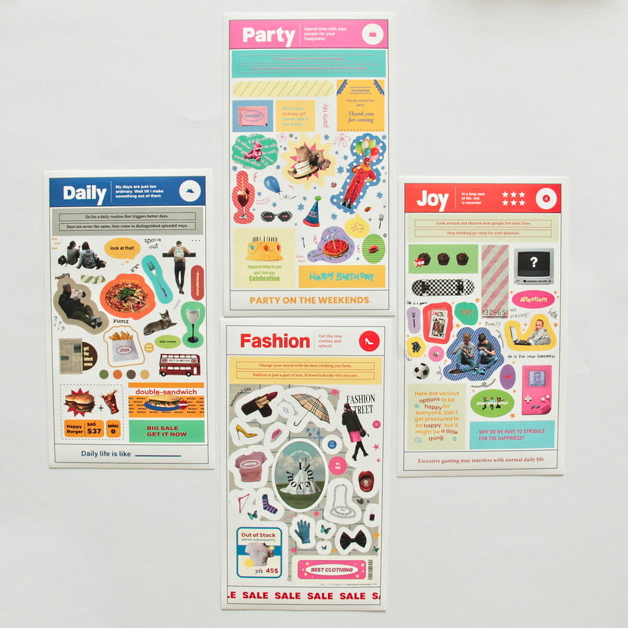 Sticker bundle Storage Magazine