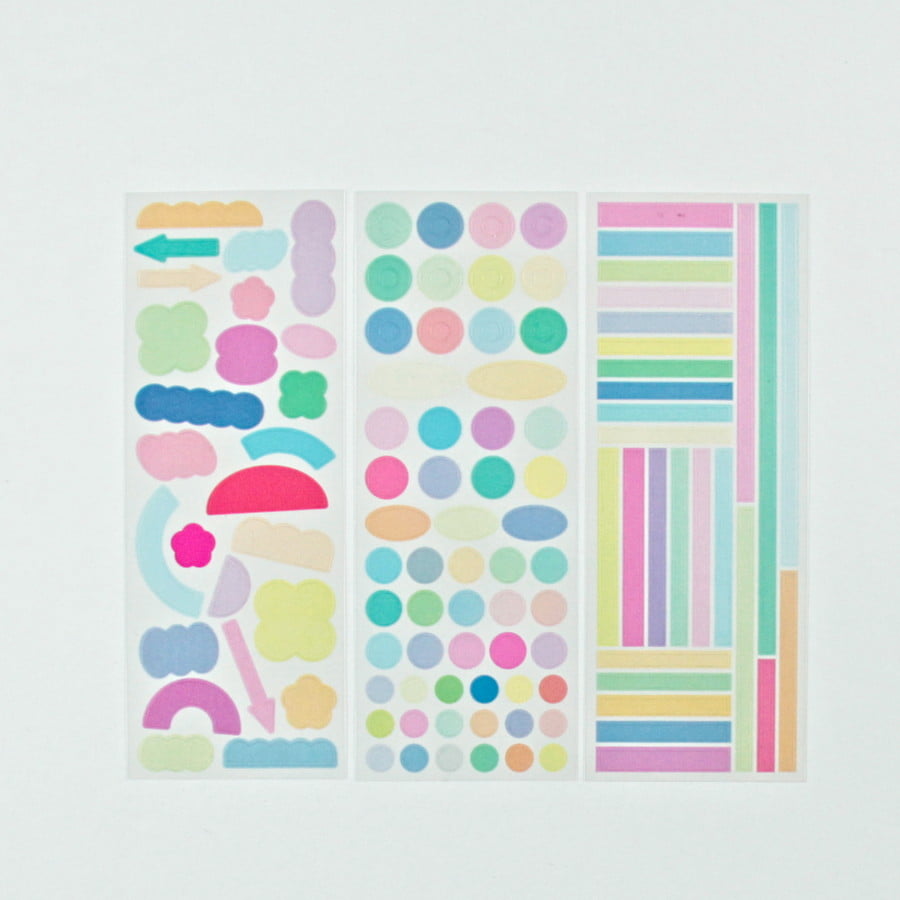 Sticker bundle de geometrias basicos - light