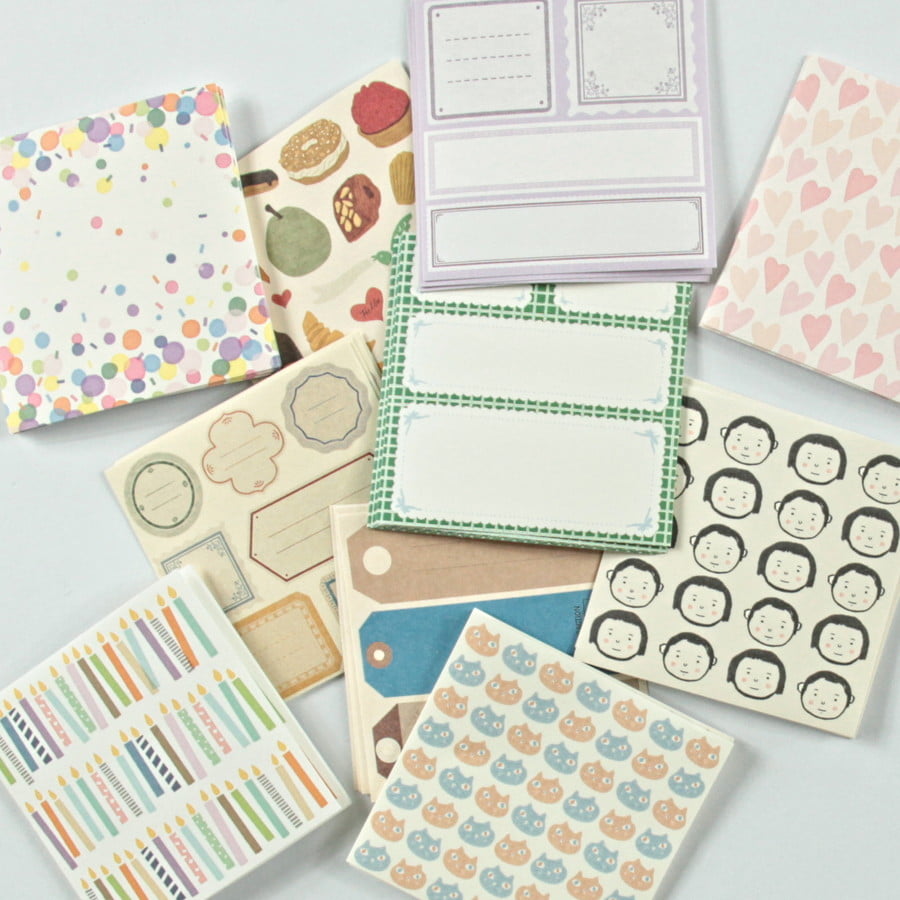 Sticker bundle papel coloreado ver.01